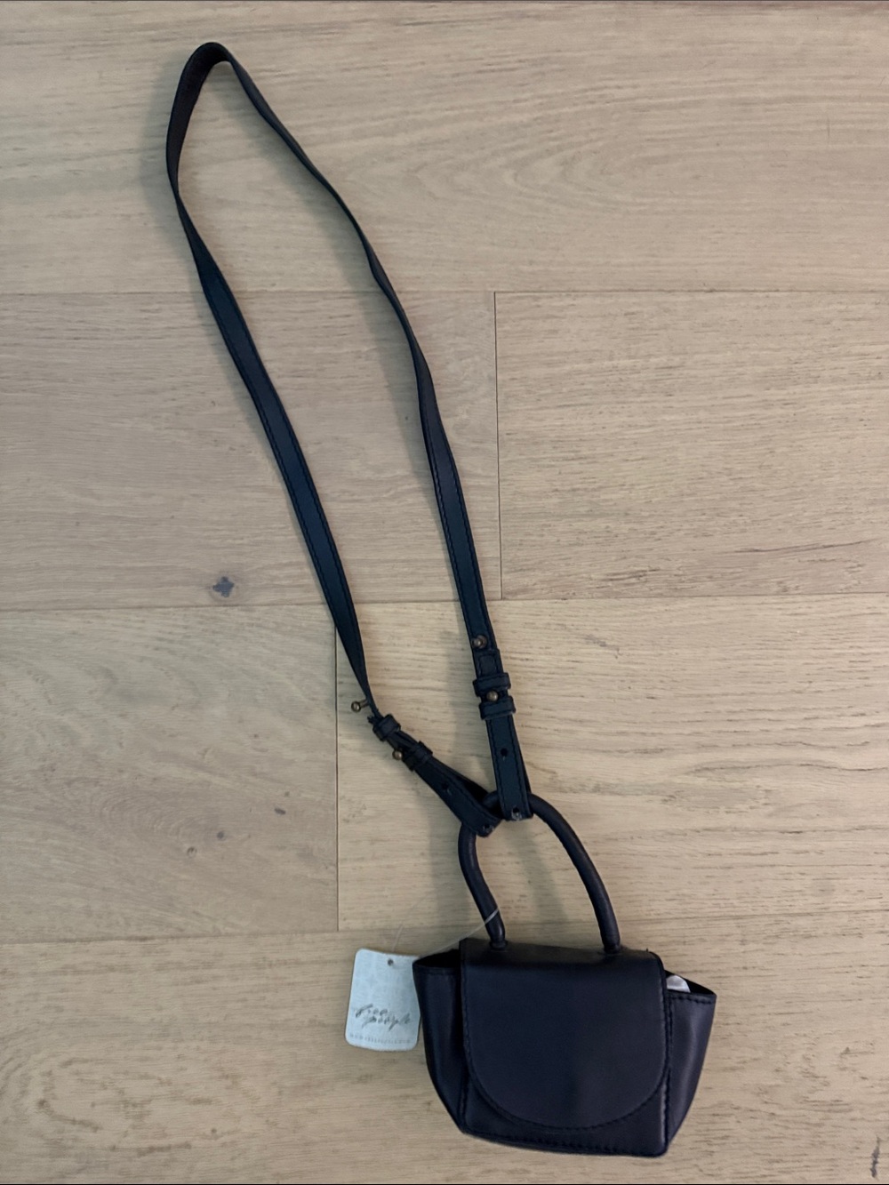 Free People Black Mini Crossbody Bag